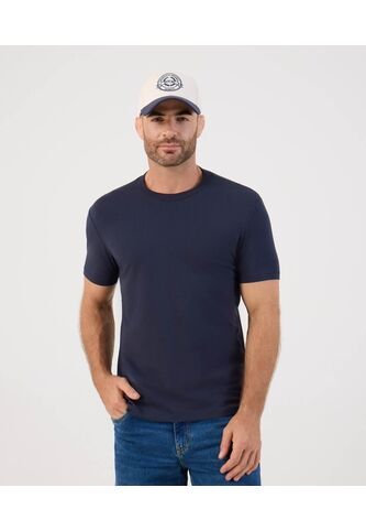 Camiseta Básica Cuello Redondo   Para Hombre Azul Patprimo Patprimo