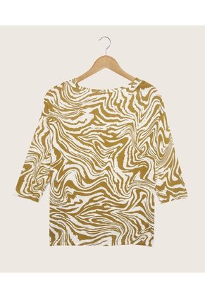 Camiseta Para Mujer Manga 3/4 Color Café  Marca Patprimo #30093160