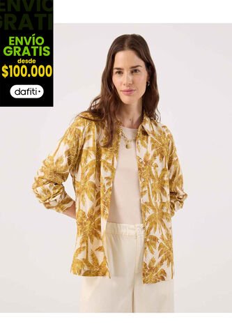 Camisa Para Mujer Manga Larga Color Amarillo Marca Patprimo #30010737 Patprimo