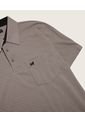 Polo Estampada Cuello Duro, Con Bolsillo  Para Hombre Gris Patprimo de Patprimo