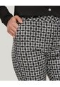 Pantalón Clásico Estampado  Para Mujer Negro Patprimo de Patprimo