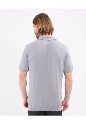 Polo Para Hombre Cuello Tejido Sin Bolsillo Color Gris Marca Patprimo #44112719