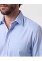 Camisa Manga Larga Con Bolsillo Antiarrugas  Para Hombre Azul Patprimo de Patprimo