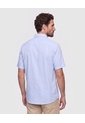 Camisa Manga Corta Texturizada Para Hombre  Para Hombre Negro Patprimo de Patprimo