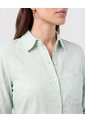 Camisa Texturizada Con Manga Larga Para Mujer  Para Mujer Negro Patprimo de Patprimo