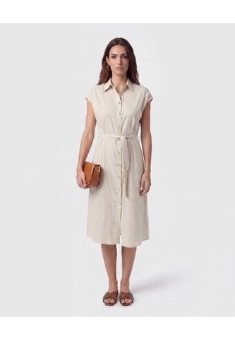 Vestido Midi Camisero Con Lazo Para Mujer  Para Mujer Negro Patprimo Patprimo