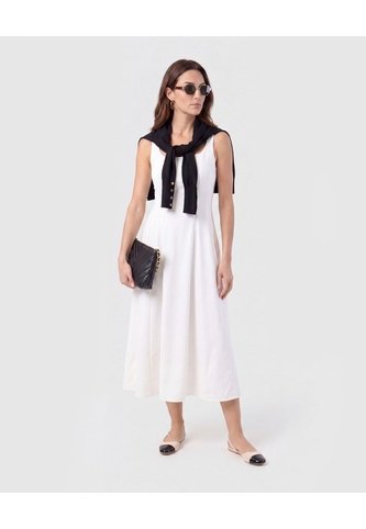Vestido Midi Tiras Con Tablones Para Mujer  Para Mujer Negro Patprimo Patprimo