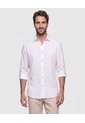 Camisa Unicolor Manga Larga Para Hombre  Para Hombre Negro Patprimo de Patprimo