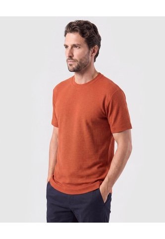 Camiseta Texturizada Cuello Redondo Hombre  Para Hombre Negro Patprimo Patprimo
