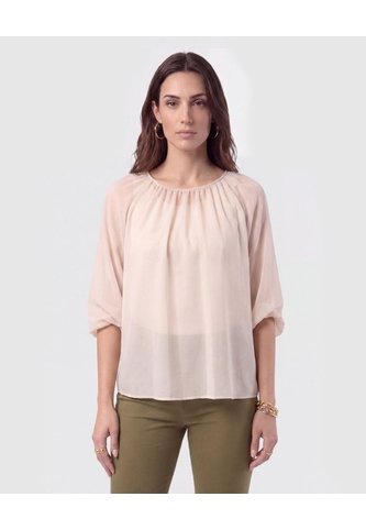Blusa Cuello Recogido Transparente Mujer  Para Mujer Negro Patprimo Patprimo