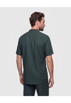 Camisa Cuello Neru Manga Corta Hombre Para Hombre Negro Patprimo