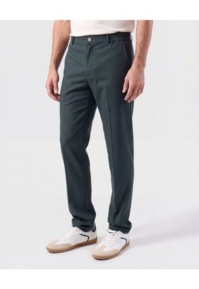Pantalón Casual Elástico Posterior Hombre Para Hombre Negro Patprimo