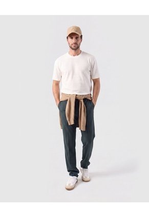 Pantalón Casual Elástico Posterior Hombre Para Hombre Negro Patprimo