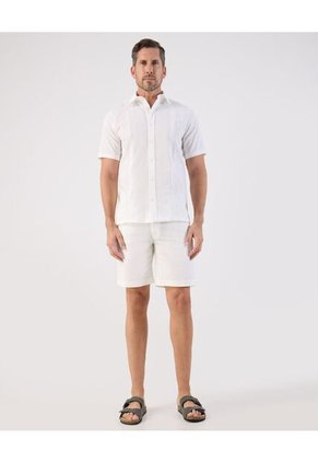 Camisa Guayabera Para Hombre M/C Color Blanco Marca Patprimo #44030406