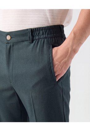 Pantalón Casual Elástico Posterior Hombre Para Hombre Negro Patprimo
