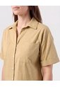 Camisa Corta Doble Bolsillo Mujer  Para Mujer Negro Patprimo de Patprimo