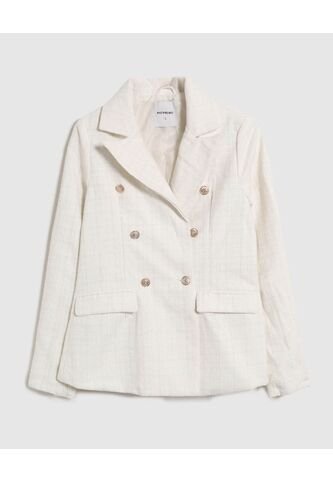 Blazer  Para Mujer  Color Blanco Marca Patprimo #30400148 Patprimo