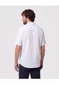 Camisa Manga Corta Texturizada   Para Hombre Blanco Patprimo de Patprimo