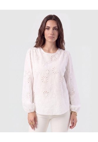 Blusa Ojalillo Manga Larga Mujer  Para Mujer Negro Patprimo Patprimo
