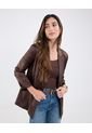 Blazer Para Mujer  Color Café Marca Patprimo #30400143 de Patprimo