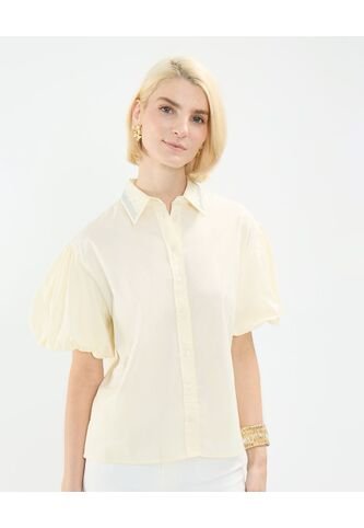 Camisa Para Mujer Manga Corta Color Amarillo  Marca Patprimo #30010669 Patprimo