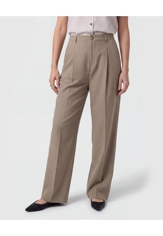 Pantalón Sastrero Con Pliegues Mujer  Para Mujer Negro Patprimo Patprimo