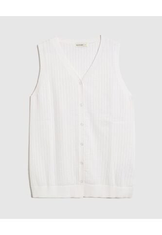 Chaleco  Para Mujer Tejido Color Blanco Marca Patprimo #30250043 Patprimo