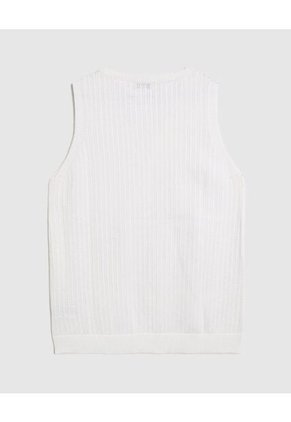 Chaleco  Para Mujer Tejido Color Blanco Marca Patprimo #30250043