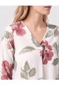 Blusa Cuello En V Con Manga 3/4 Mujer  Para Mujer Negro Patprimo de Patprimo