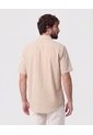 Camisa Manga Corta Texturizada   Para Hombre Café Patprimo de Patprimo