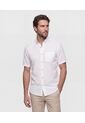 Camisa  Para Hombre Manga Corta Con Bolsillo Cuello C Color Blanco Marca Patprimo #44018891 de Patprimo