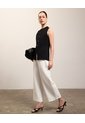 Pantalón Culotte Tiro Alto Para Mujer  Para Mujer Negro Patprimo de Patprimo