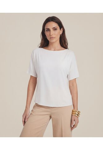 Blusa  Para Mujer Manga Corta Color Blanco Marca Patprimo #30128492 Patprimo