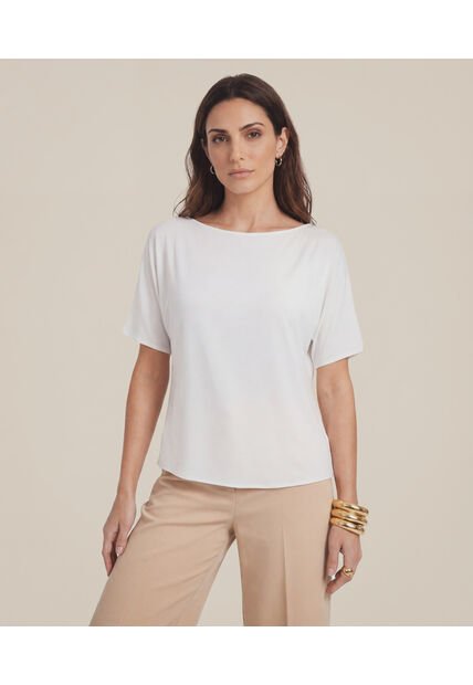 Blusa  Para Mujer Manga Corta Color Blanco Marca Patprimo #30128492