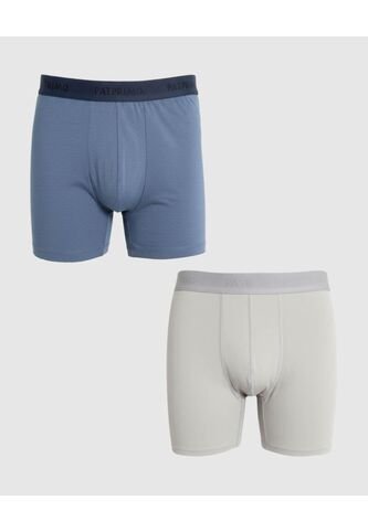 Boxer X2 Para Hombre Fleat Seamer Largo Color Negro Marca Patprimo #44000529 Patprimo