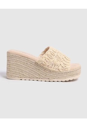 Sandalias Para Mujer Tacón Color Beige Marca Patprimo #30690113