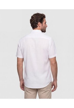 Camisa Para Hombre Manga Corta Con Bolsillo Cuello C Color Blanco Marca Patprimo #44018891