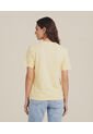 Camiseta  Para Mujer Manga Corta Moda Color Amarillo Marca Patprimo #30098509 de Patprimo