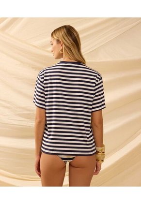 Camiseta  Para Mujer Manga Corta Cuello Redondo Color Azul Marca Patprimo #30098217