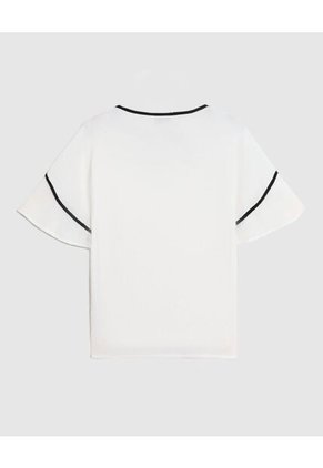 Blusa  Para Mujer Manga 3/4 Color Blanco Marca Patprimo #30127839