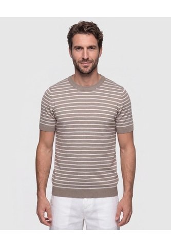 Camiseta Tejida Cuello Redondo Hombre  Para Hombre Negro Patprimo Patprimo