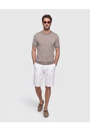 Camiseta Tejida Cuello Redondo Hombre Para Hombre Negro Patprimo