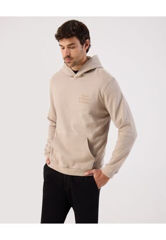 Buzo  Para Hombre Hoodie Color Beige Marca Patprimo #44060326 Patprimo