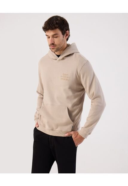 Buzo  Para Hombre Hoodie Color Beige Marca Patprimo #44060326