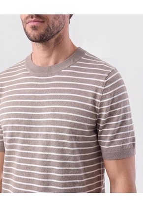 Camiseta Tejida Cuello Redondo Hombre Para Hombre Negro Patprimo
