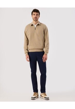 Buzo  Para Hombre Cuello Alto O Cuello Tortuga Color Café Marca Patprimo #44067304