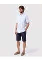 Camisa Manga Corta Texturizada   Para Hombre Azul Patprimo de Patprimo