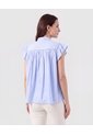 Blusa Cuello Alto Con Vuelos Mujer  Para Mujer Negro Patprimo de Patprimo