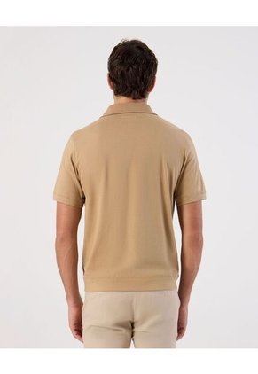 Polo  Para Hombre Cuello Maquina Sin Bolsillo Color Café Marca Patprimo #44112729