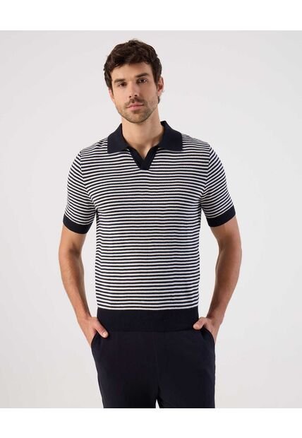Polo  Para Hombre Cuello Maquina Sin Bolsillo Color Azul Marca Patprimo #44112787